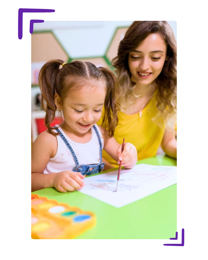 Clubhouse Kids art aba therapy