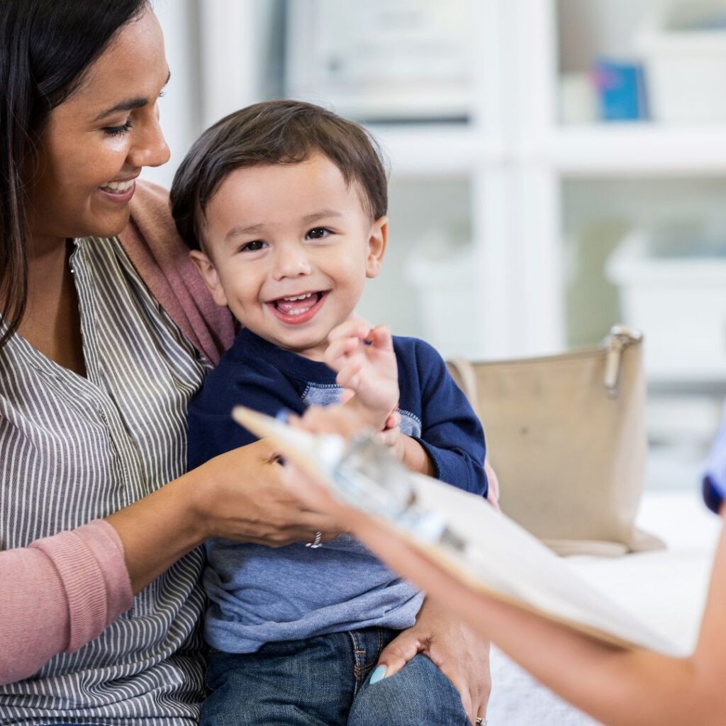 mchat, modified checklist for autism in toddlers - child point
